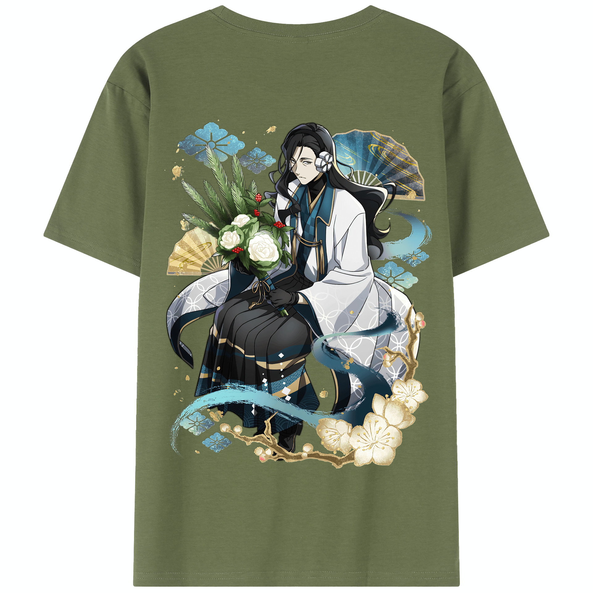 （画像用） 文豪ストレイドッグス Bungo Stray Dogs 綿100％半袖Tシャツ（背面プリント）